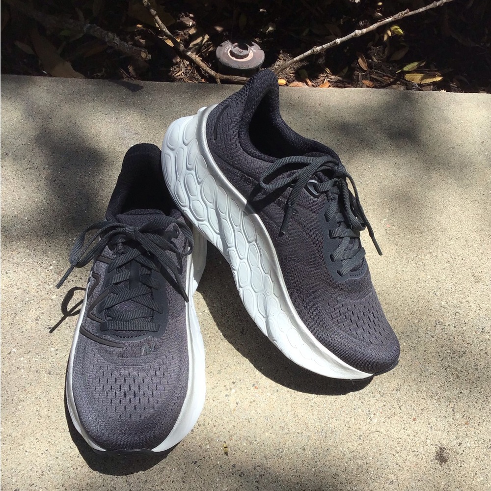 New Balance Women's Dark Gray and White Running Sneakers